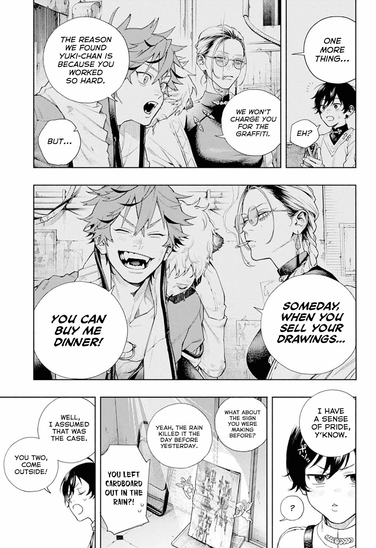 Gokurakugai Chapter 1 page 65 - Chapter 1: Gokuraku District’s Troubleshooters Office