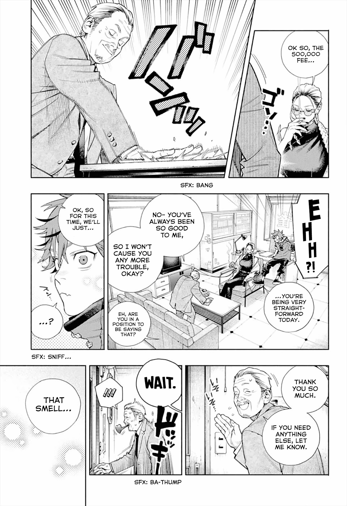 Gokurakugai Chapter 1 page 7 - Chapter 1: Gokuraku District’s Troubleshooters Office