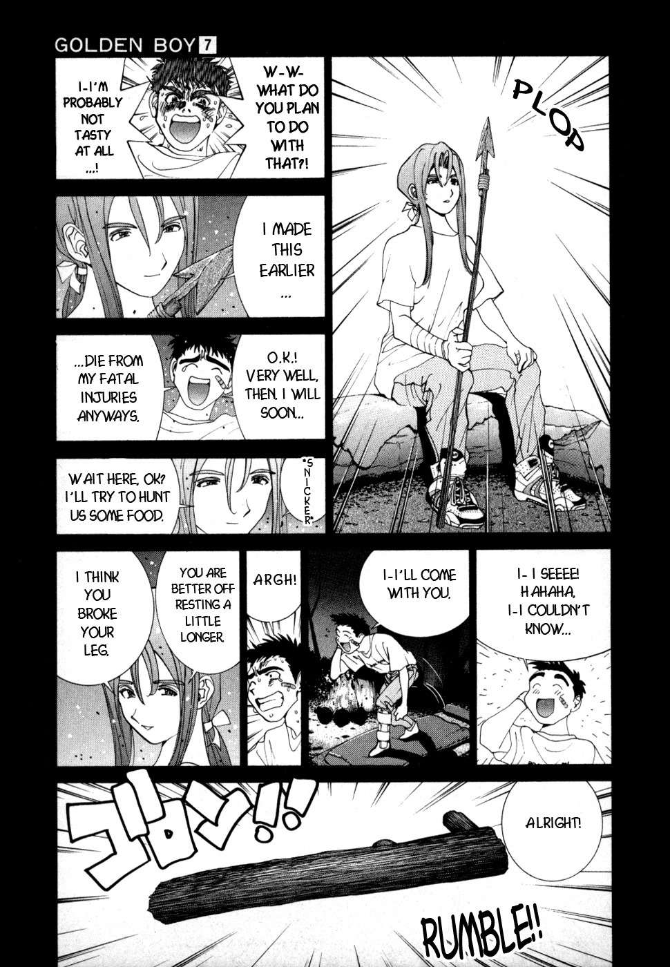 Golden Boy Chapter 53 page 8 - Chapter 53: Kintaro Falls!?