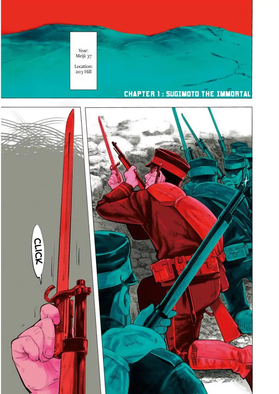 Golden Kamui Chapter 1 page 3 - Chapter 1: Sugimoto the Immortal