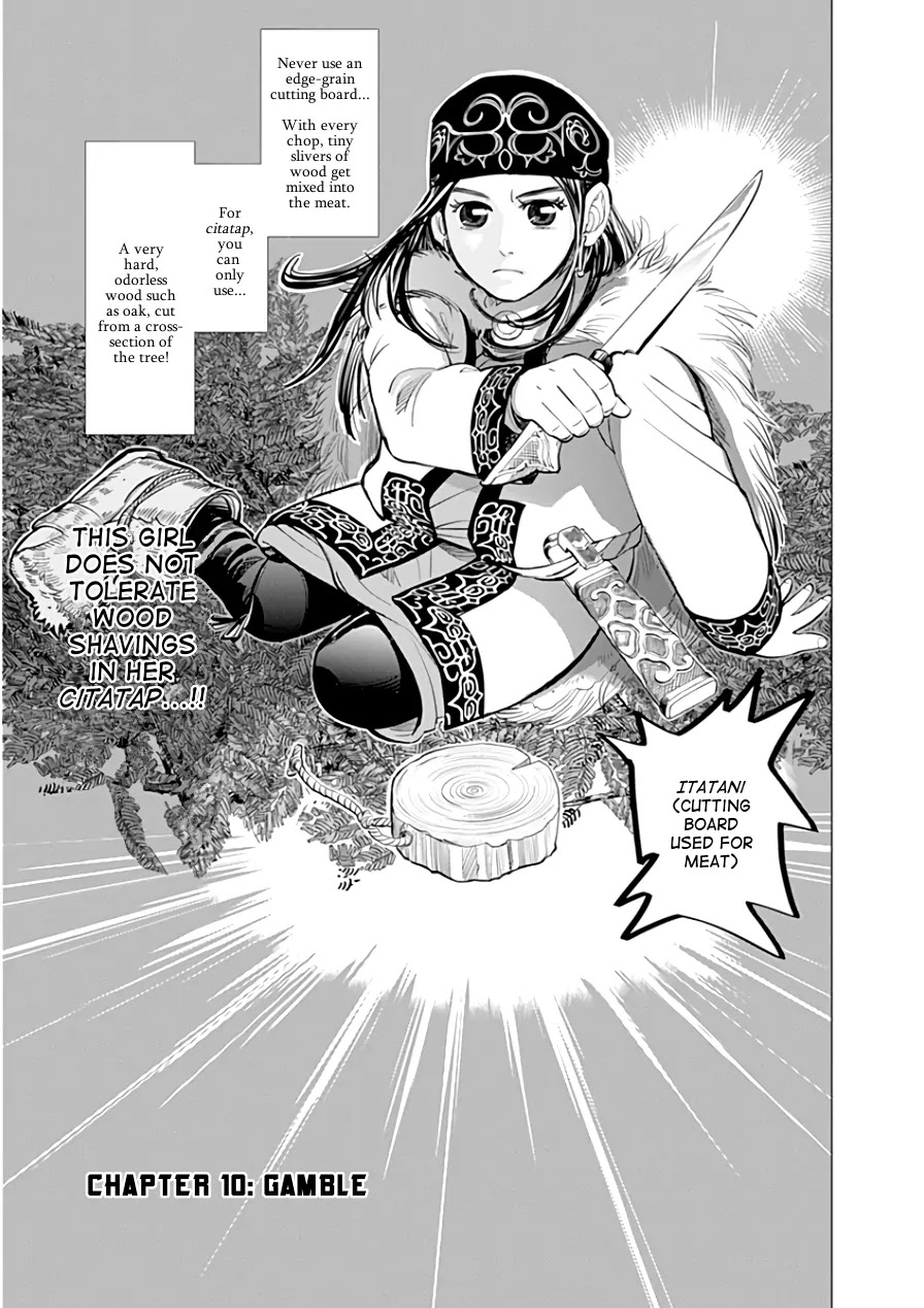 Golden Kamui Chapter 10 page 1 - Chapter 10: Gamble