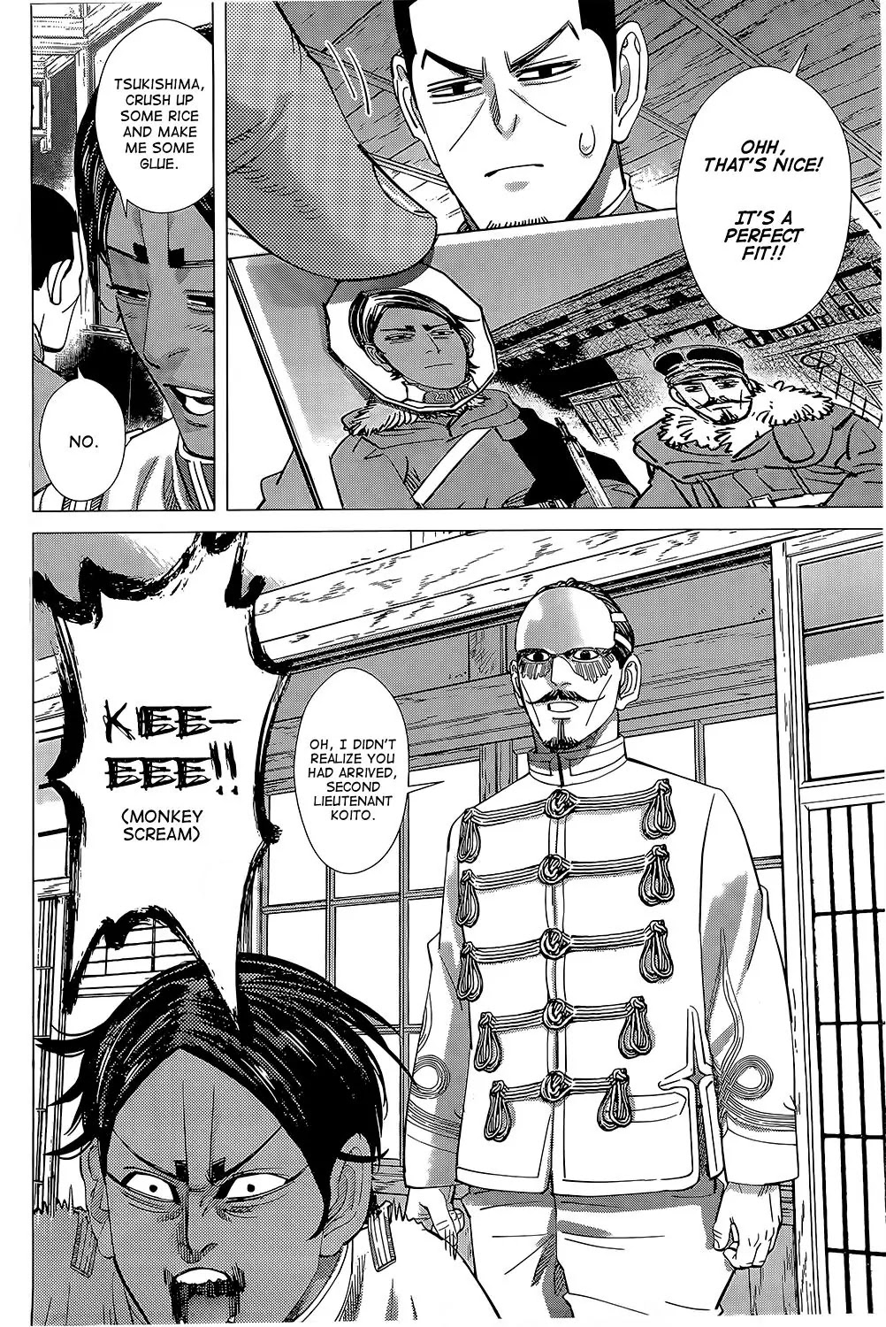 Golden Kamui Chapter 101 page 12 - Chapter 101: Second Lieutenant Koito Gets Scolded