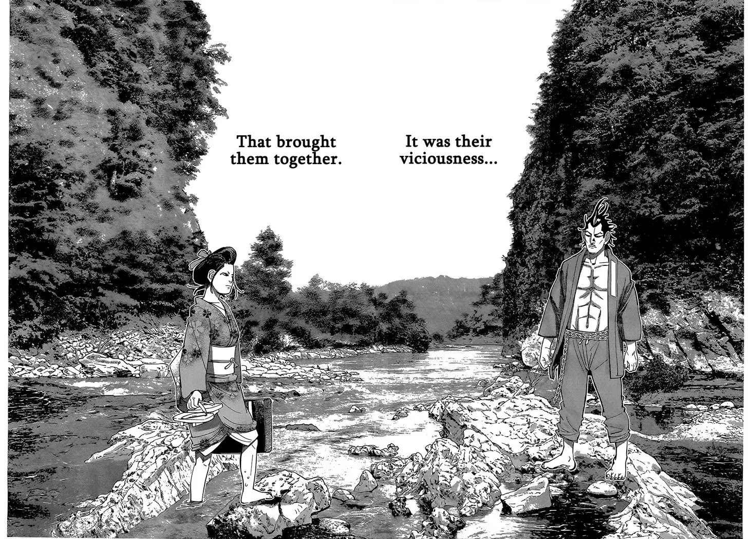 Golden Kamui Chapter 102 page 12 - Chapter 102 : The Lighting Bandit and O-Gin the Viper