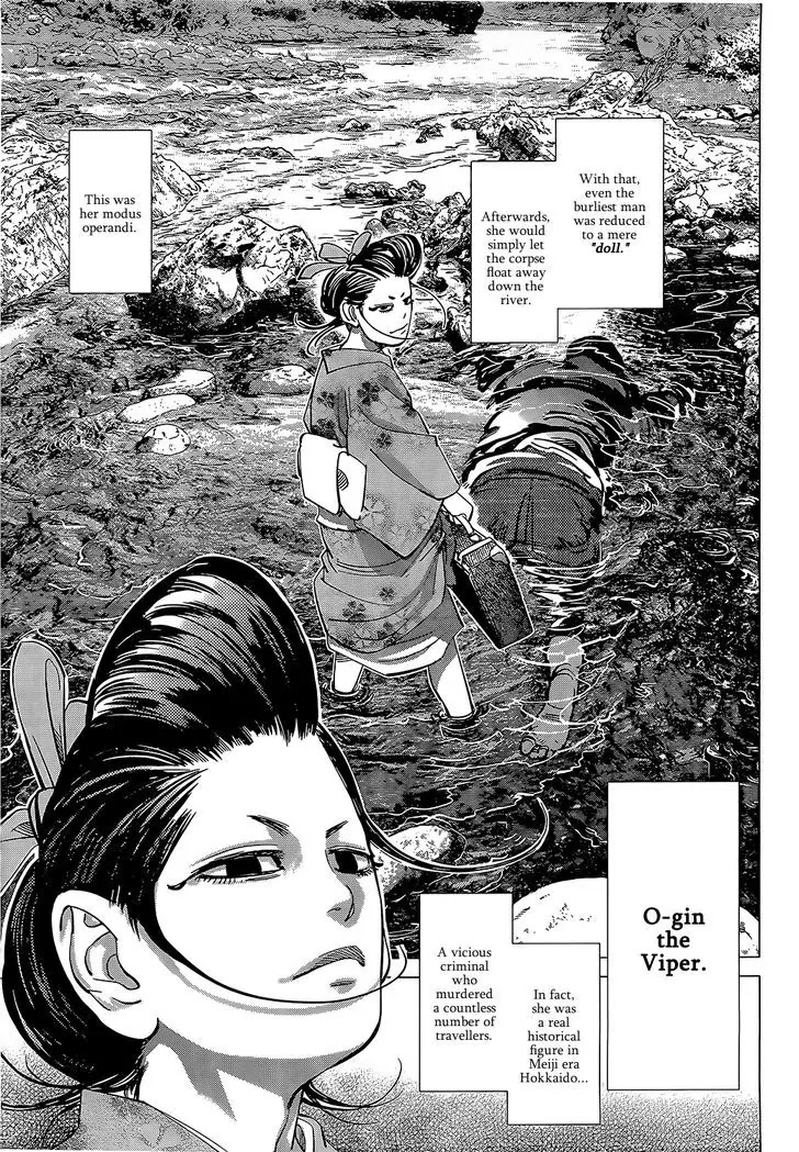 Golden Kamui Chapter 102 page 9 - Chapter 102 : The Lighting Bandit and O-Gin the Viper