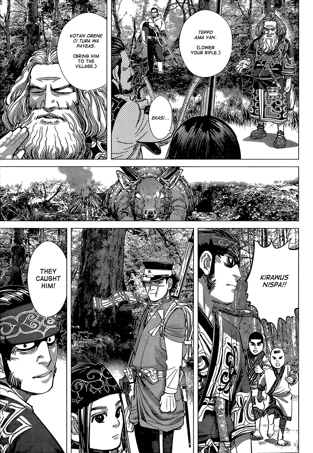 Golden Kamui Chapter 110 page 7 - Chapter 110: Shiton's Wild Animals