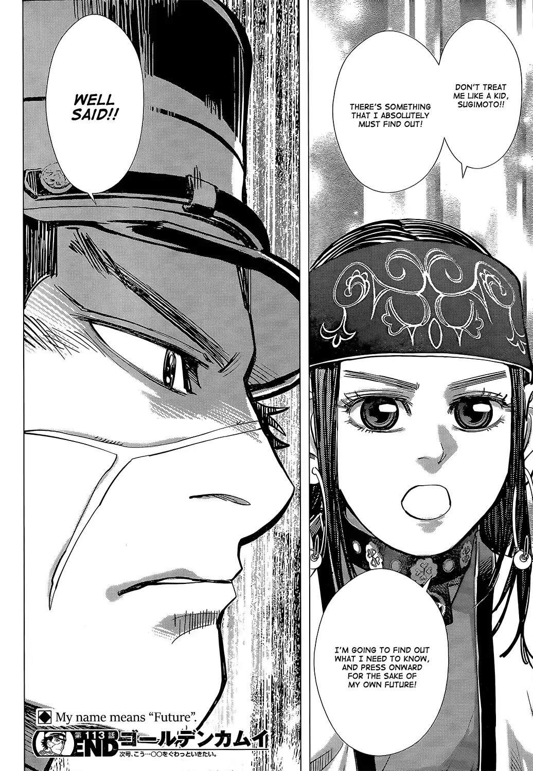Golden Kamui Chapter 113 page 18 - Chapter 113: Sayonara, Anehata-Sensei