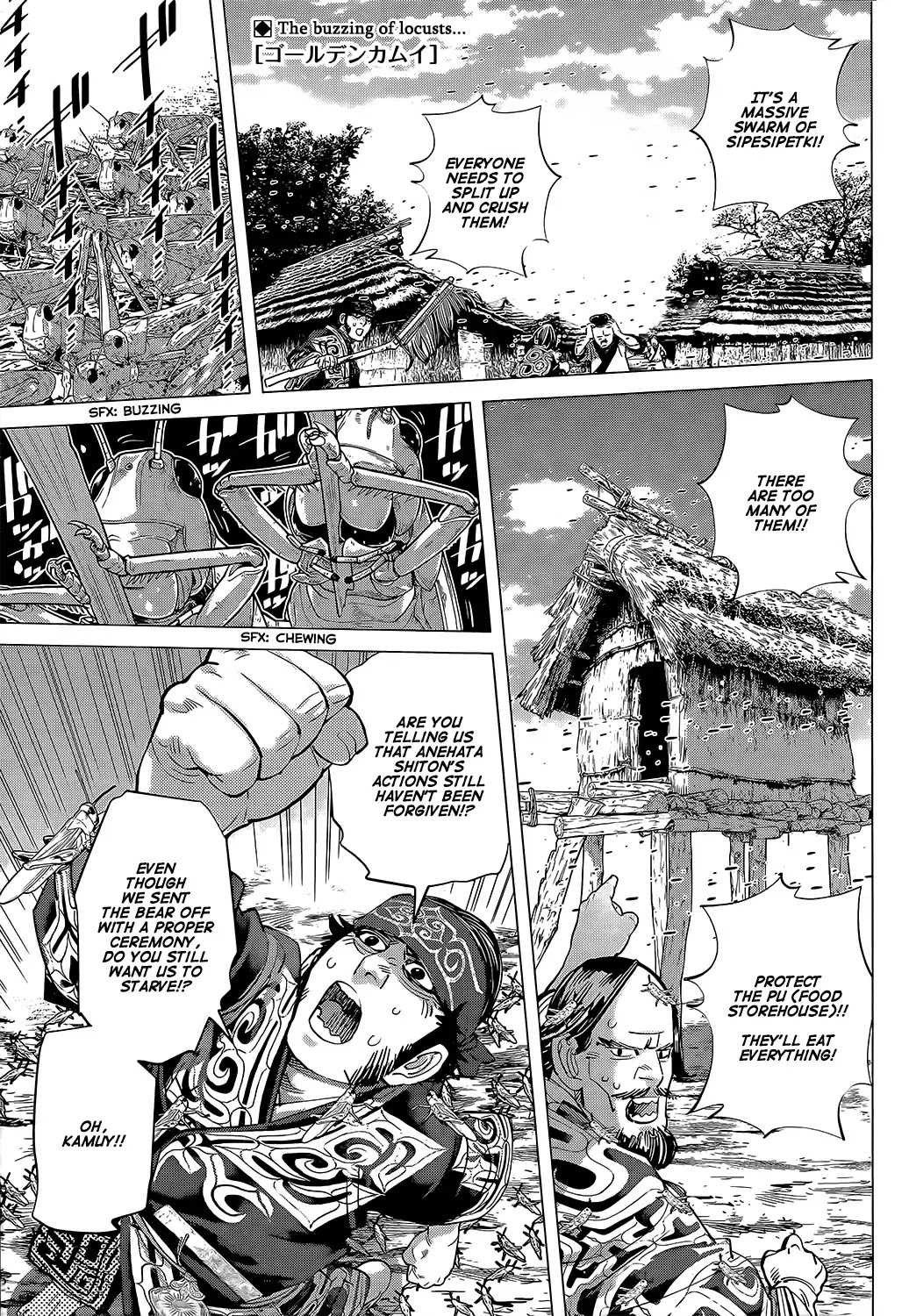 Golden Kamui Chapter 115 page 1 - Chapter 115: Plague of Locusts