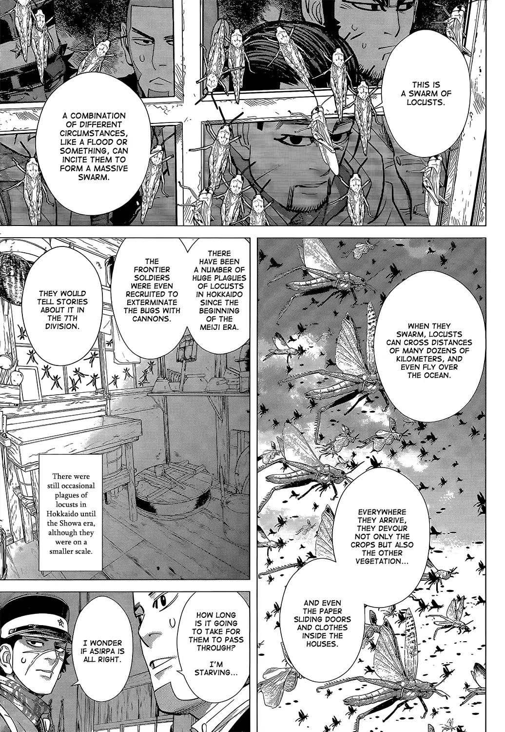 Golden Kamui Chapter 115 page 10 - Chapter 115: Plague of Locusts