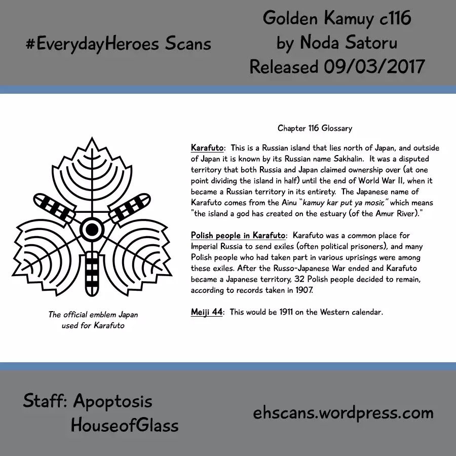 Golden Kamui Chapter 116 page 19 - Chapter 116: Blue Eyes