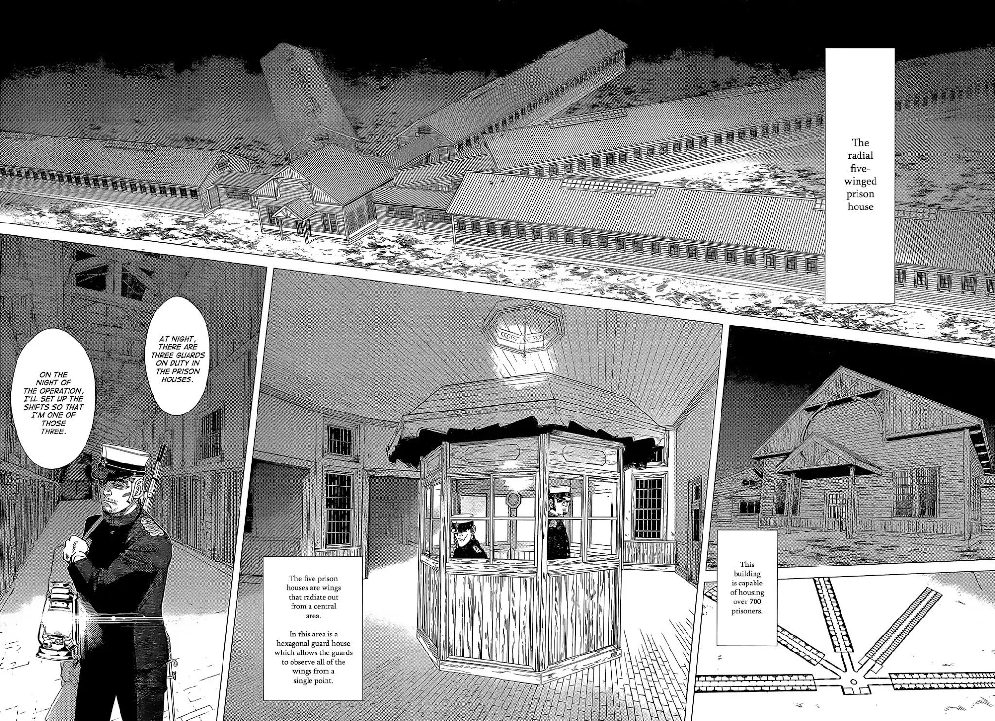 Golden Kamui Chapter 129 page 7 - Chapter 129: The Radial Five-Winged Prison House