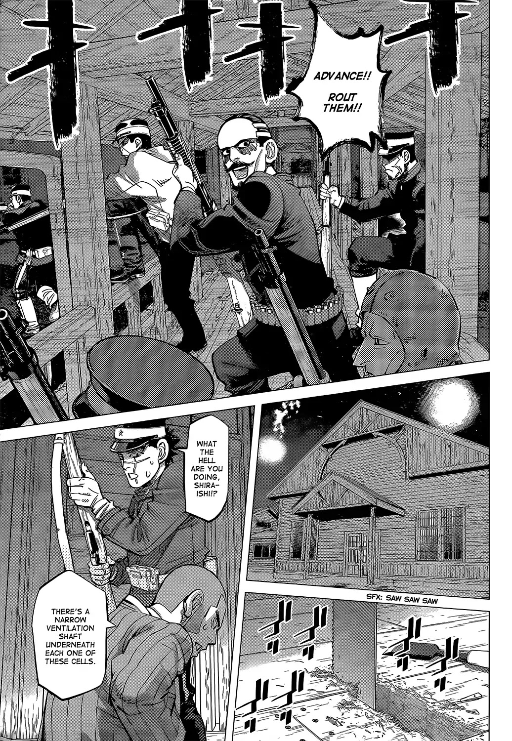 Golden Kamui Chapter 132 page 10 - Chapter 132: Overrun