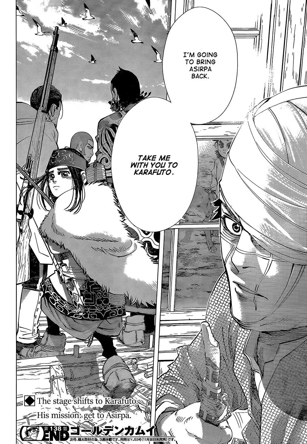 Golden Kamui Chapter 138 page 18 - Chapter 138: Loss