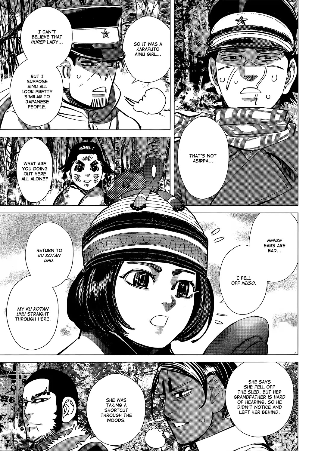 Golden Kamui Chapter 140 page 14 - Chapter 140: An Ainu Girl