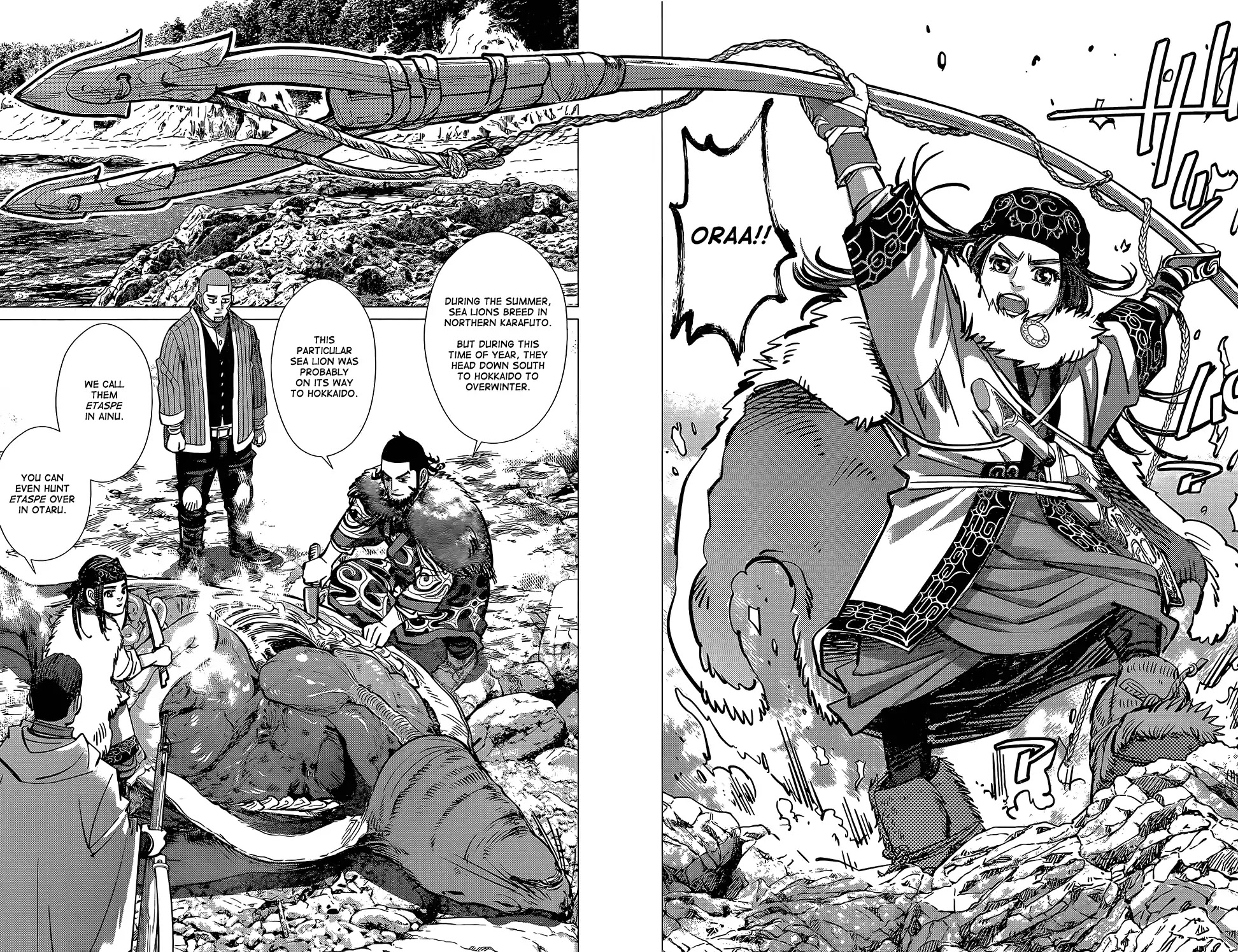 Golden Kamui Chapter 147 page 10 - Chapter 147: Don't Kill The Sea Lions!