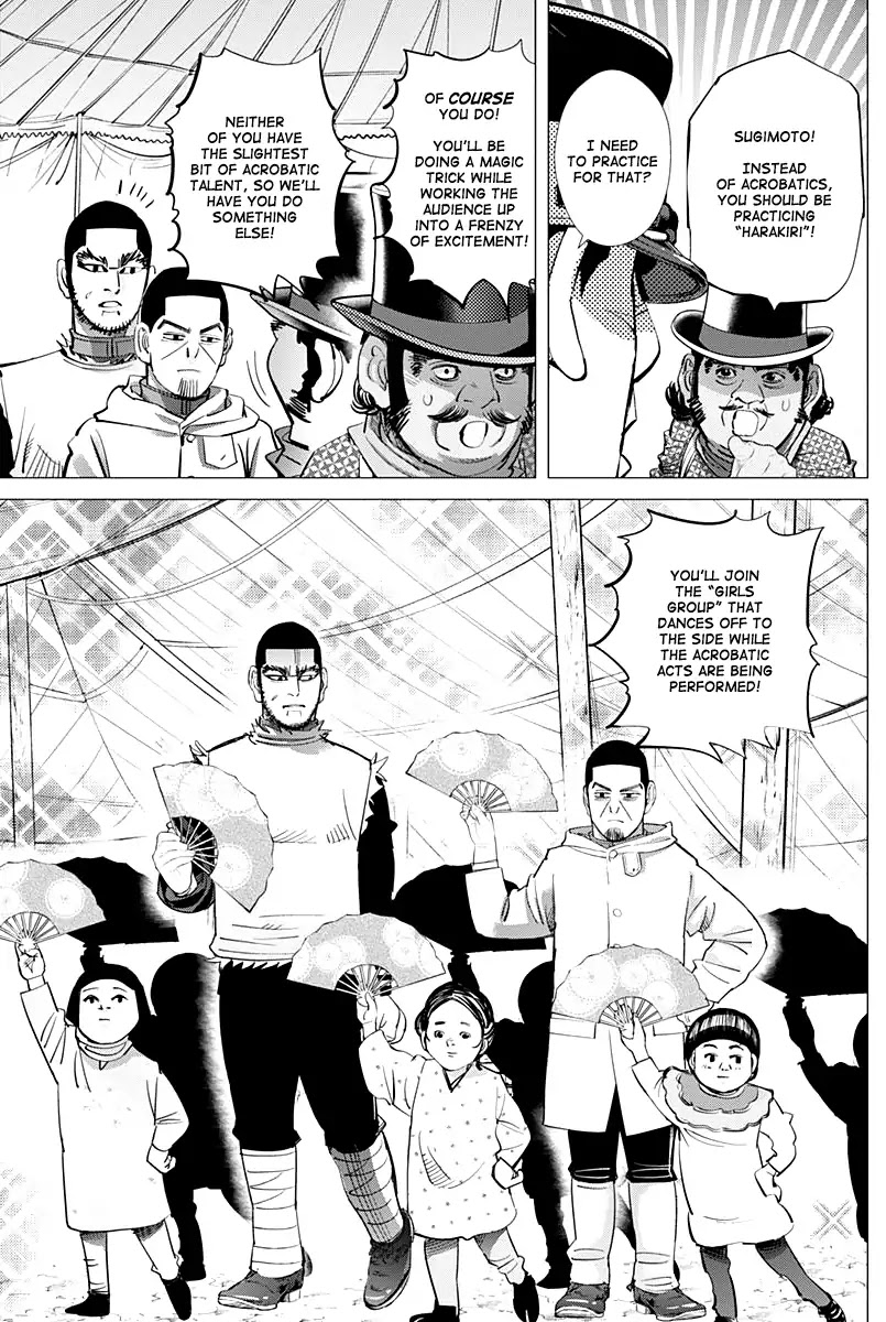 Golden Kamui Chapter 155 page 12 - Chapter 155: Yamada Troupe