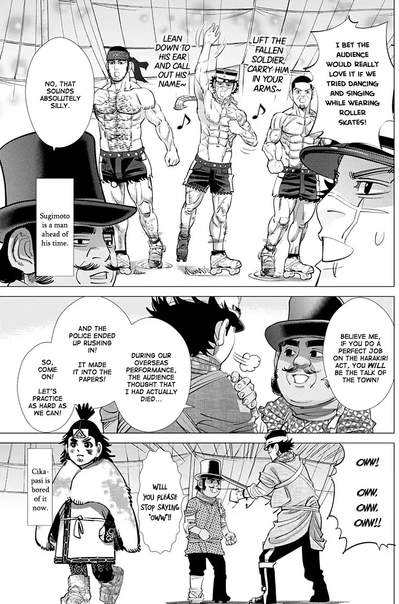 Golden Kamui Chapter 156 page 11 - Chapter 156: Sugimoto The Immortal's Harakiri Show
