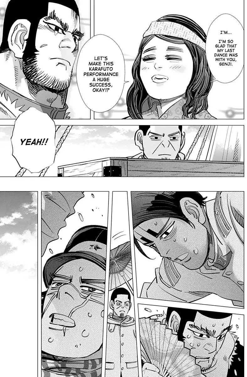 Golden Kamui Chapter 156 page 15 - Chapter 156: Sugimoto The Immortal's Harakiri Show
