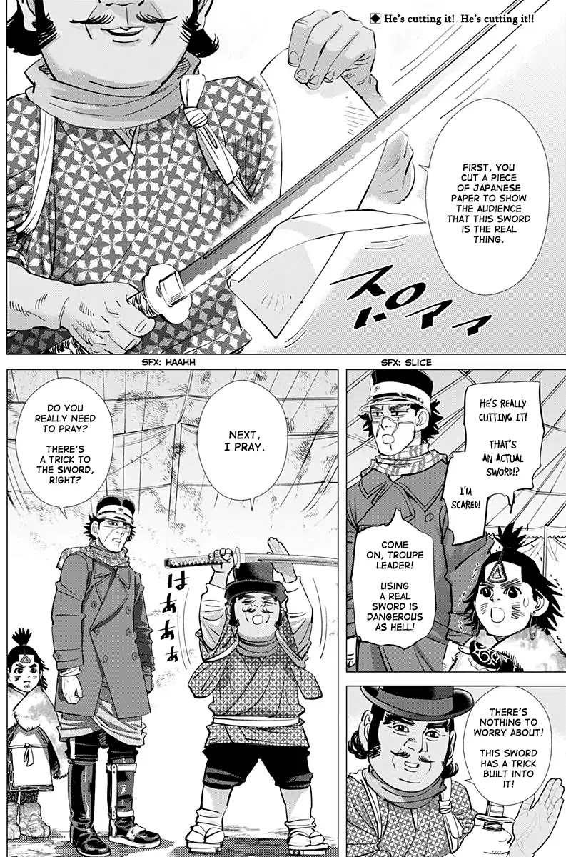 Golden Kamui Chapter 156 page 2 - Chapter 156: Sugimoto The Immortal's Harakiri Show