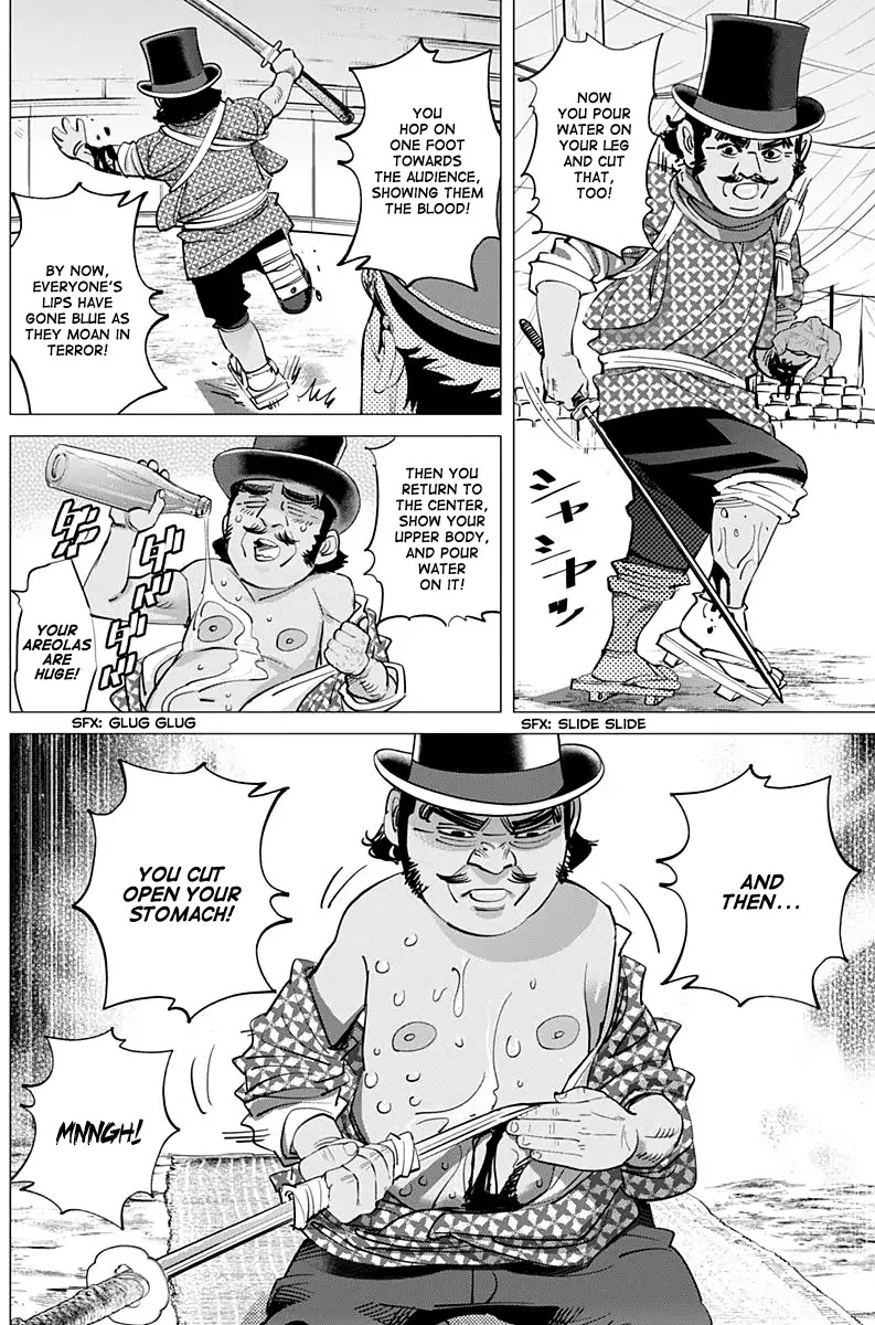 Golden Kamui Chapter 156 page 4 - Chapter 156: Sugimoto The Immortal's Harakiri Show