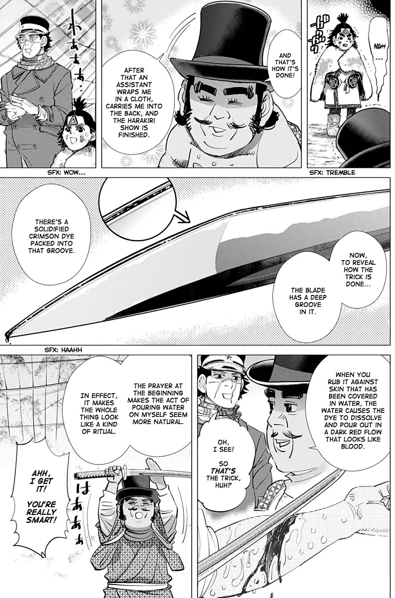 Golden Kamui Chapter 156 page 5 - Chapter 156: Sugimoto The Immortal's Harakiri Show