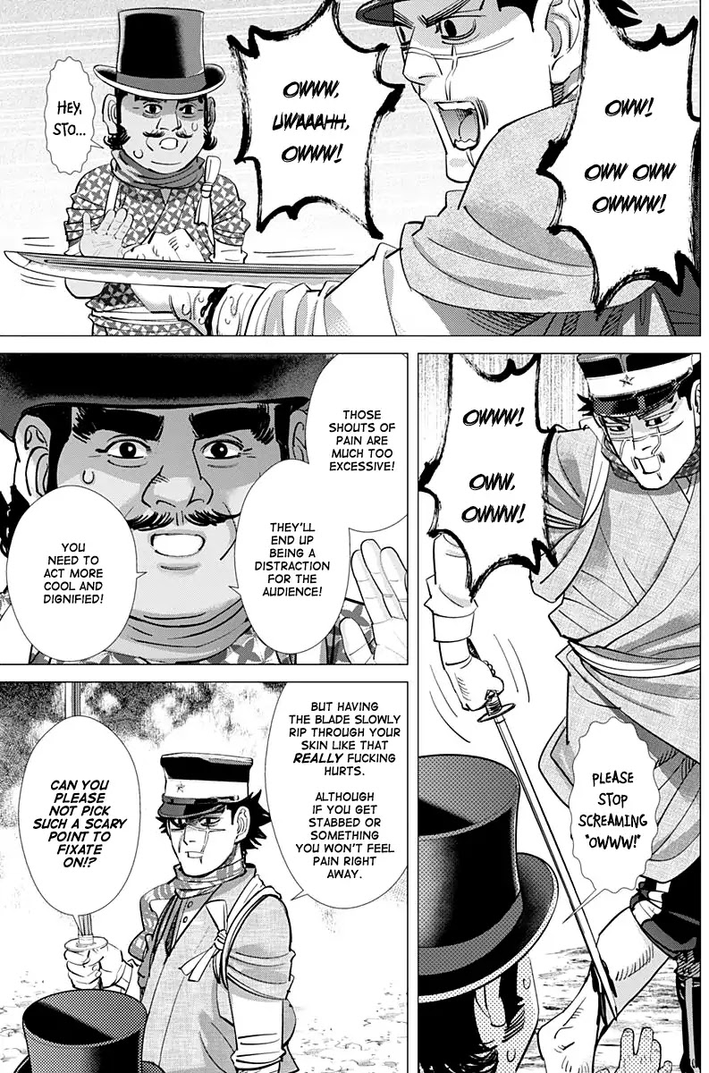 Golden Kamui Chapter 156 page 7 - Chapter 156: Sugimoto The Immortal's Harakiri Show