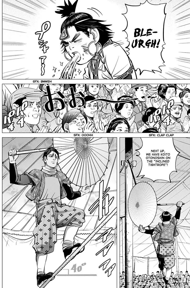 Golden Kamui Chapter 157 page 6 - Chapter 157: The Great Circus on Karafuto Island
