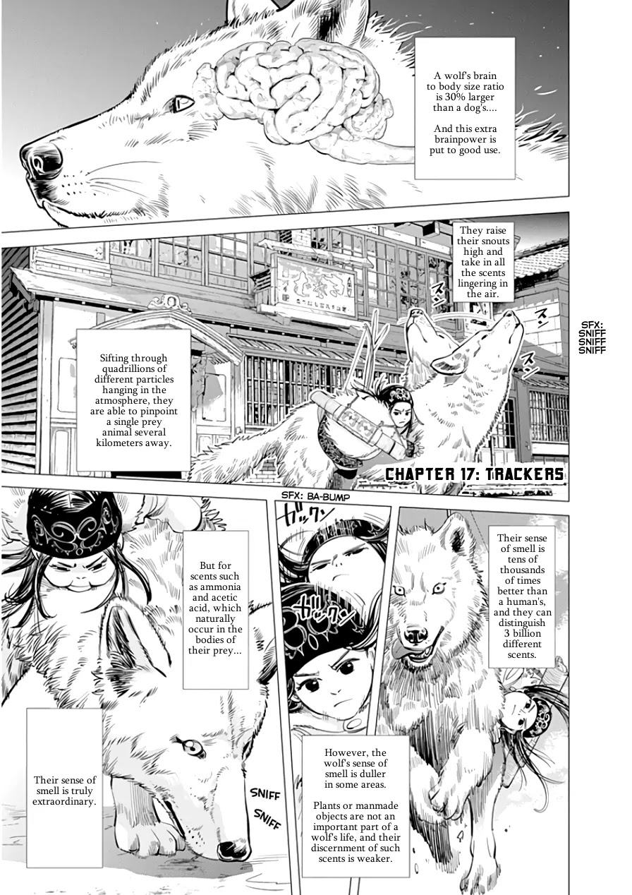 Golden Kamui Chapter 17 page 1 - Chapter 17: Trackers