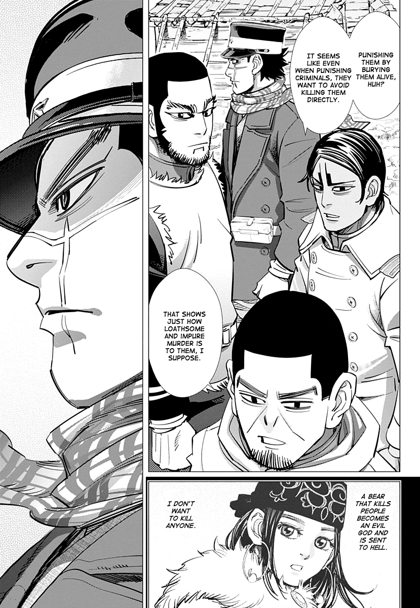 Golden Kamui Chapter 171 page 13 - Chapter 171: Karafuto Ainu Punishment