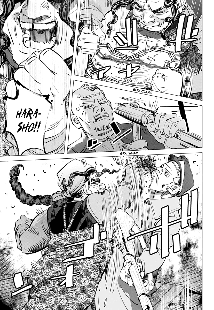 Golden Kamui Chapter 180 page 12 - Chapter 180: Akou Prison Break