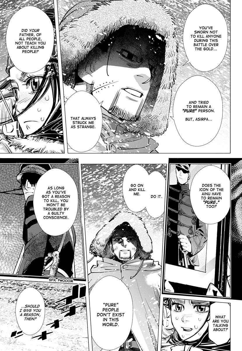 Golden Kamui Chapter 187 page 15 - Chapter 187: Impurity and Sin