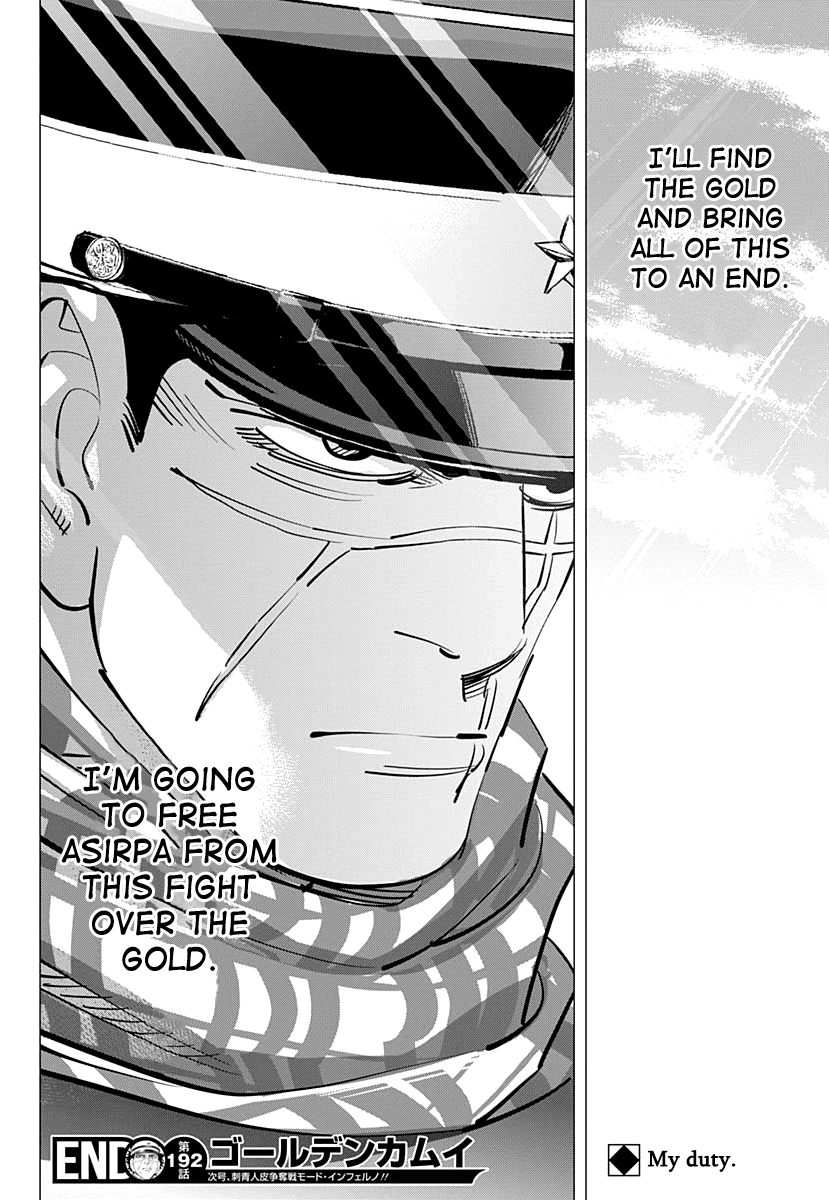 Golden Kamui Chapter 192 page 18 - Chapter 192: Contract Renewed