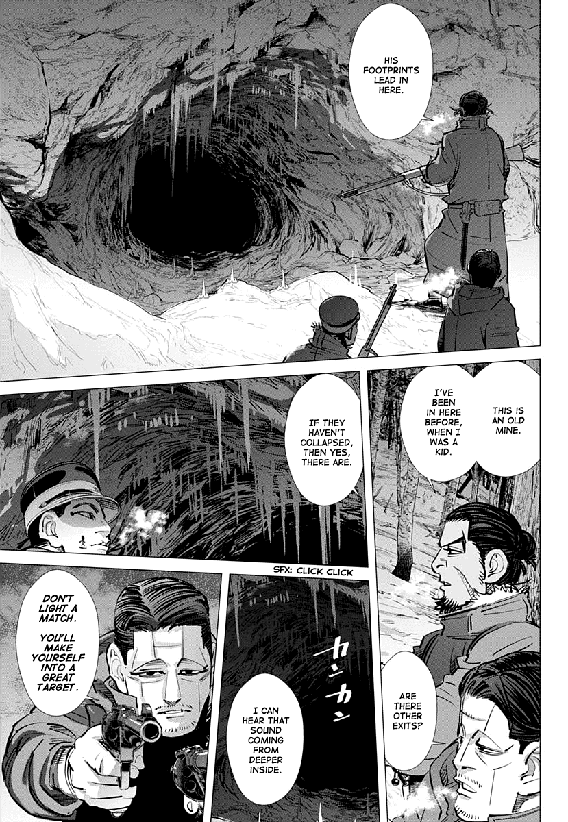 Golden Kamui Chapter 194 page 15 - Chapter 194: The Smell of Sulfur
