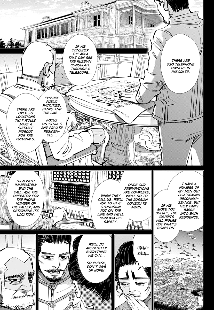 Golden Kamui Chapter 198 page 14 - Chapter 198: Otonoshin's Tricycle