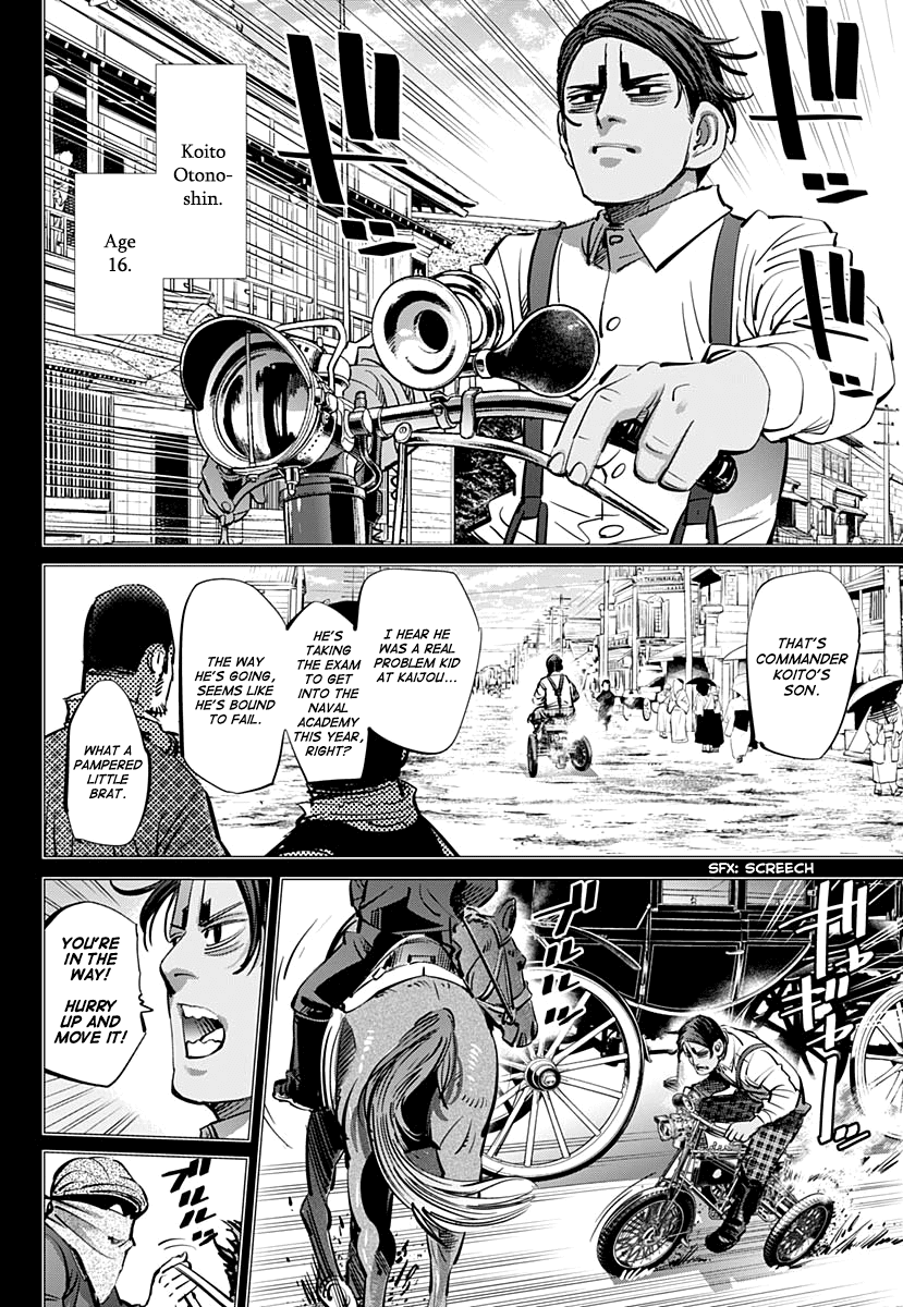 Golden Kamui Chapter 198 page 5 - Chapter 198: Otonoshin's Tricycle