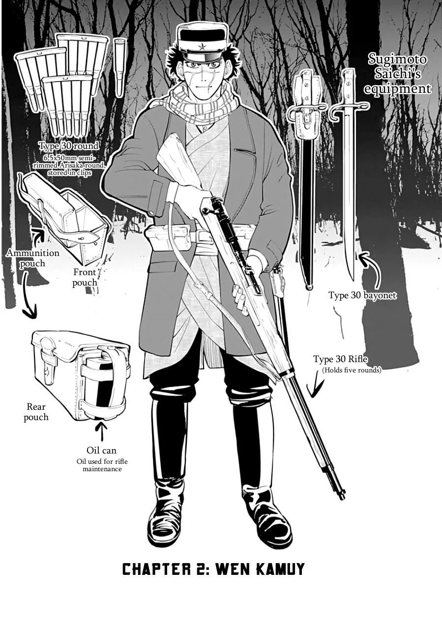 Golden Kamui Chapter 2 page 1 - Chapter 2: Wen Kamuy