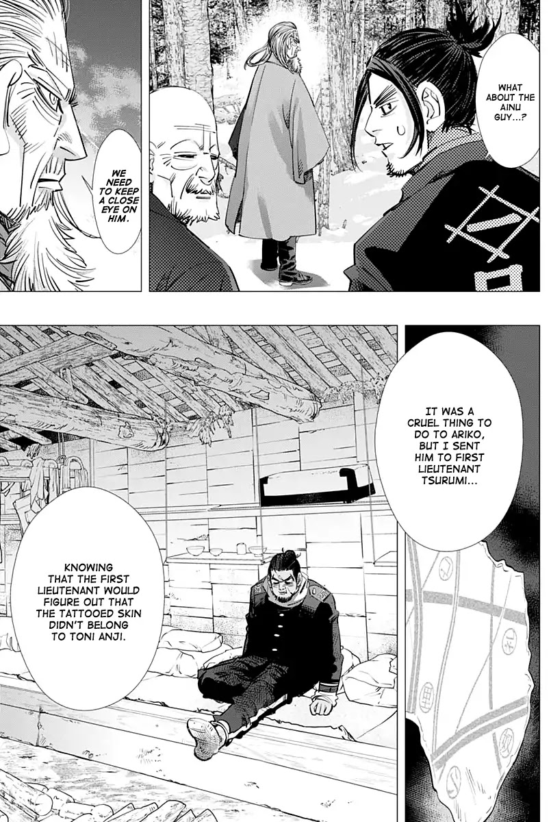 Golden Kamui Chapter 208 page 14 - Chapter 208: A Grey That is Almost Indistinguishable From Black