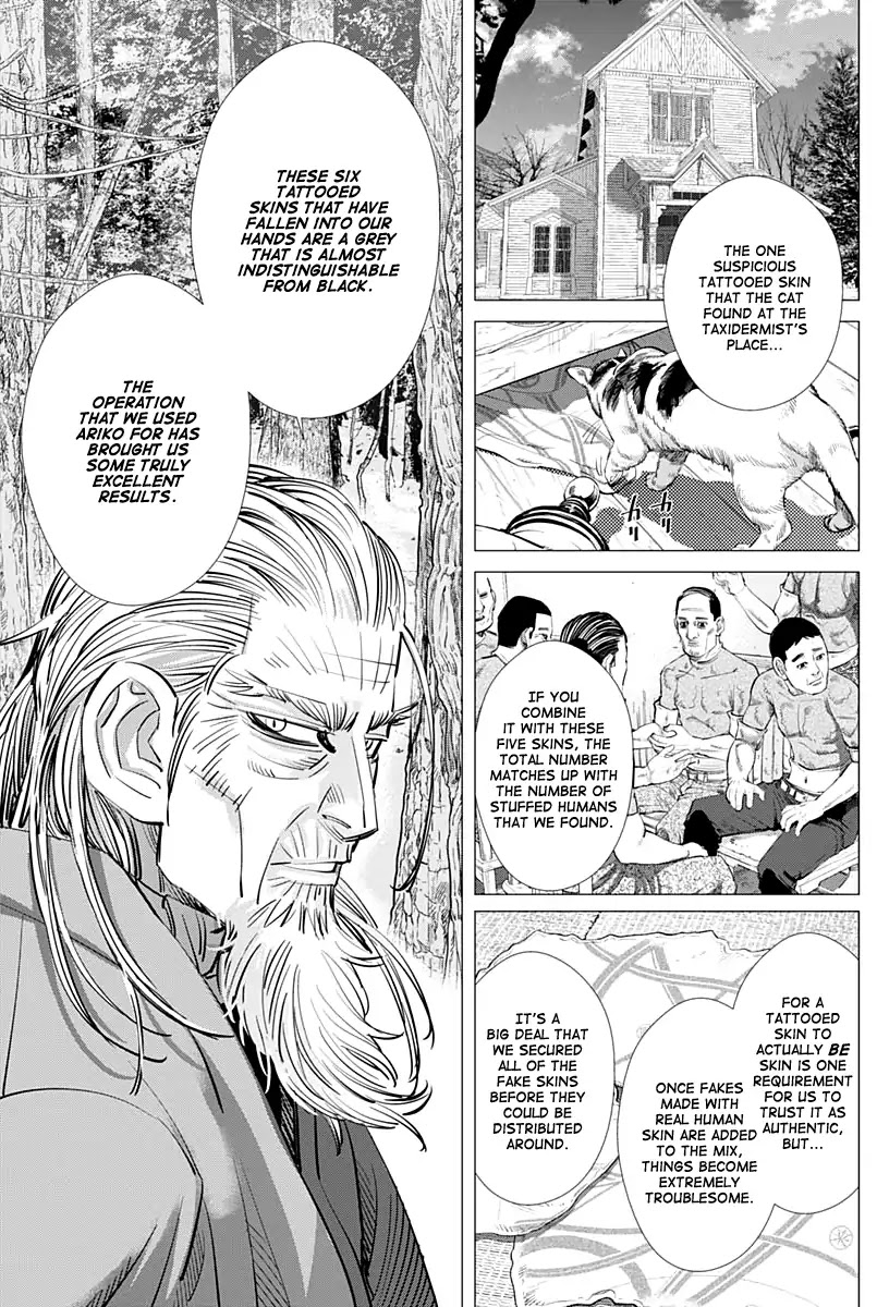 Golden Kamui Chapter 208 page 16 - Chapter 208: A Grey That is Almost Indistinguishable From Black