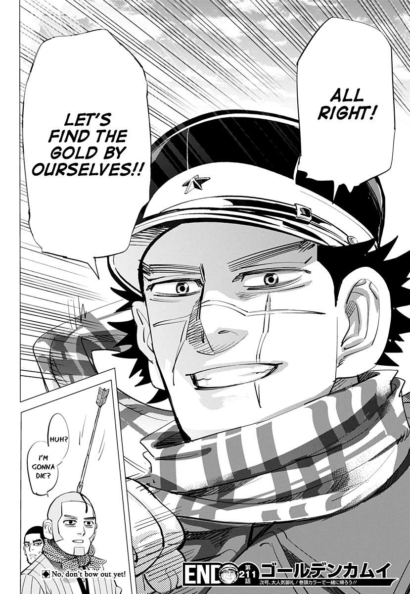 Golden Kamui Chapter 211 page 17 - Chapter 211: Furious Shiraishi