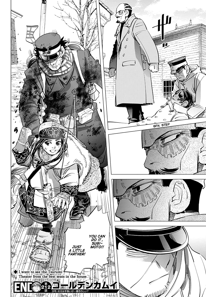 Golden Kamui Chapter 212 page 19 - Chapter 212: Raised Hackles