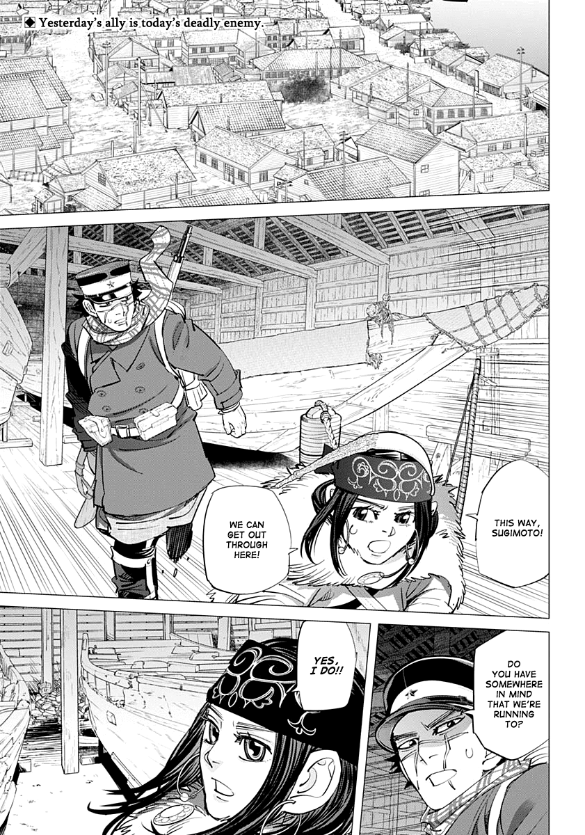 Golden Kamui Chapter 212 page 2 - Chapter 212: Raised Hackles