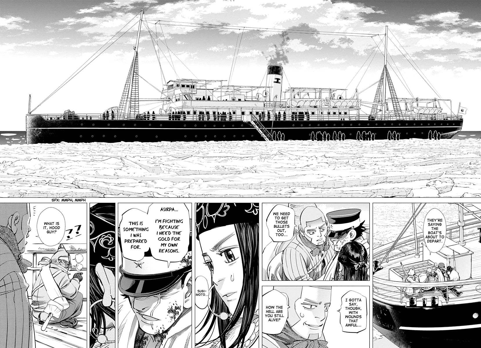 Golden Kamui Chapter 213 page 10 - Chapter 213: Escape from Karafuto