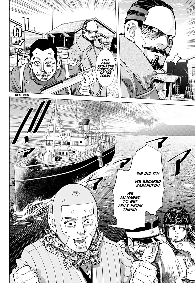 Golden Kamui Chapter 213 page 13 - Chapter 213: Escape from Karafuto