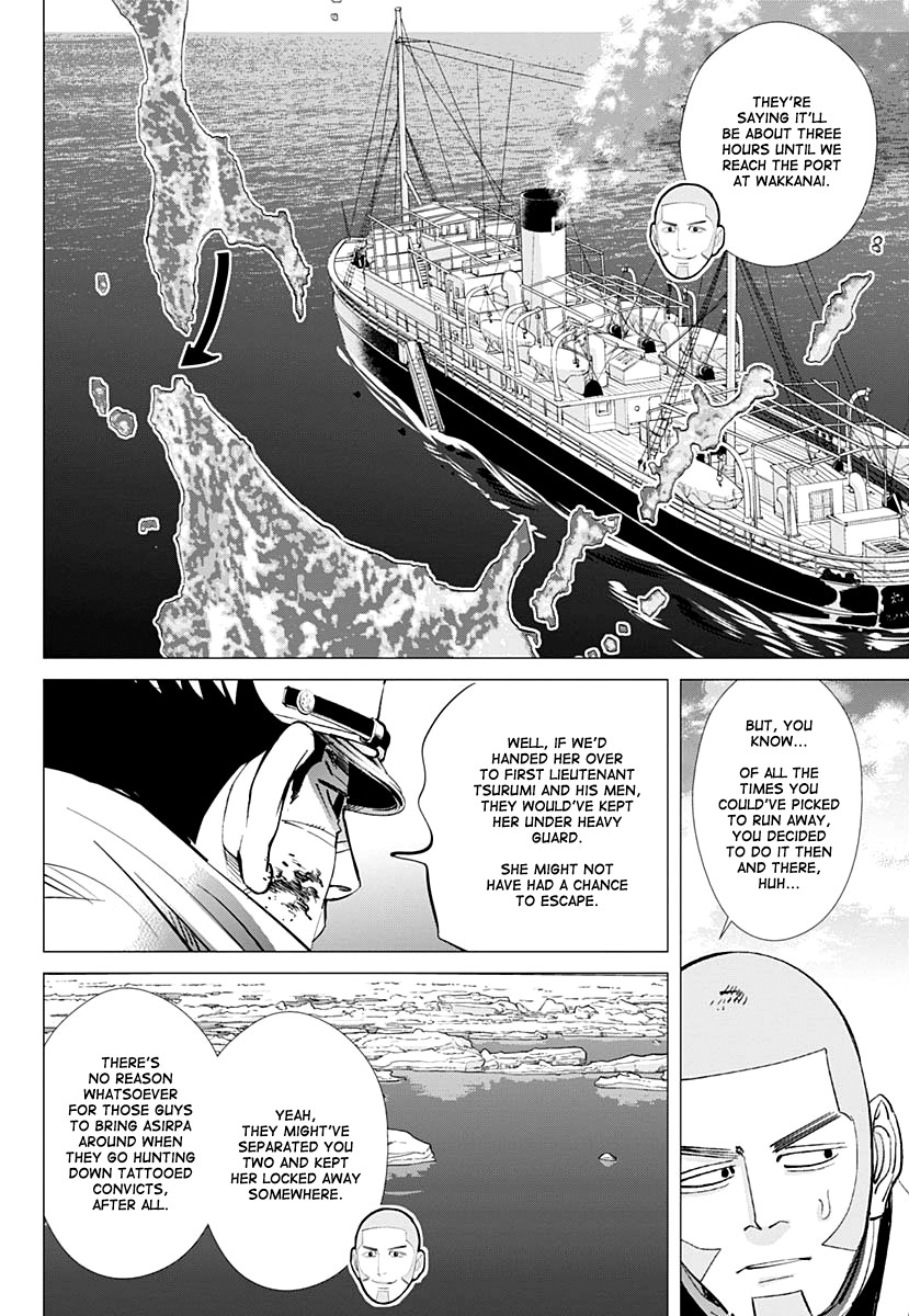 Golden Kamui Chapter 213 page 15 - Chapter 213: Escape from Karafuto