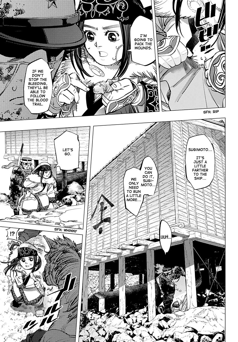 Golden Kamui Chapter 213 page 3 - Chapter 213: Escape from Karafuto