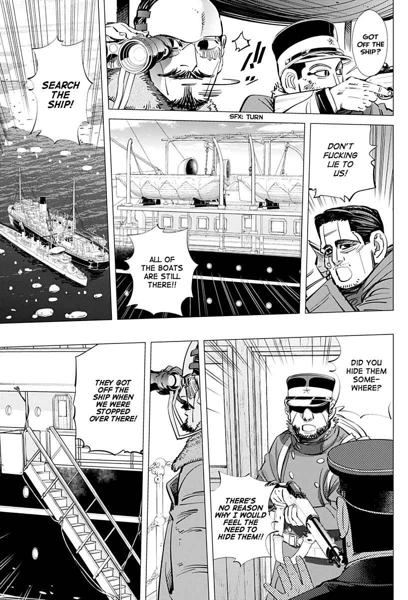 Golden Kamui Chapter 214 page 11 - Chapter 214: Ikazuchi-Class Destroyer vs. Karafuto Ferry