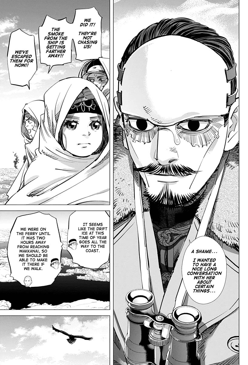 Golden Kamui Chapter 214 page 15 - Chapter 214: Ikazuchi-Class Destroyer vs. Karafuto Ferry