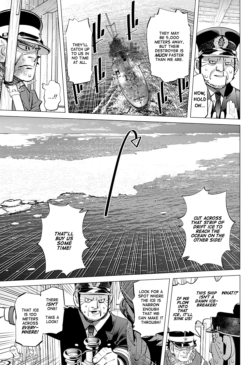 Golden Kamui Chapter 214 page 3 - Chapter 214: Ikazuchi-Class Destroyer vs. Karafuto Ferry