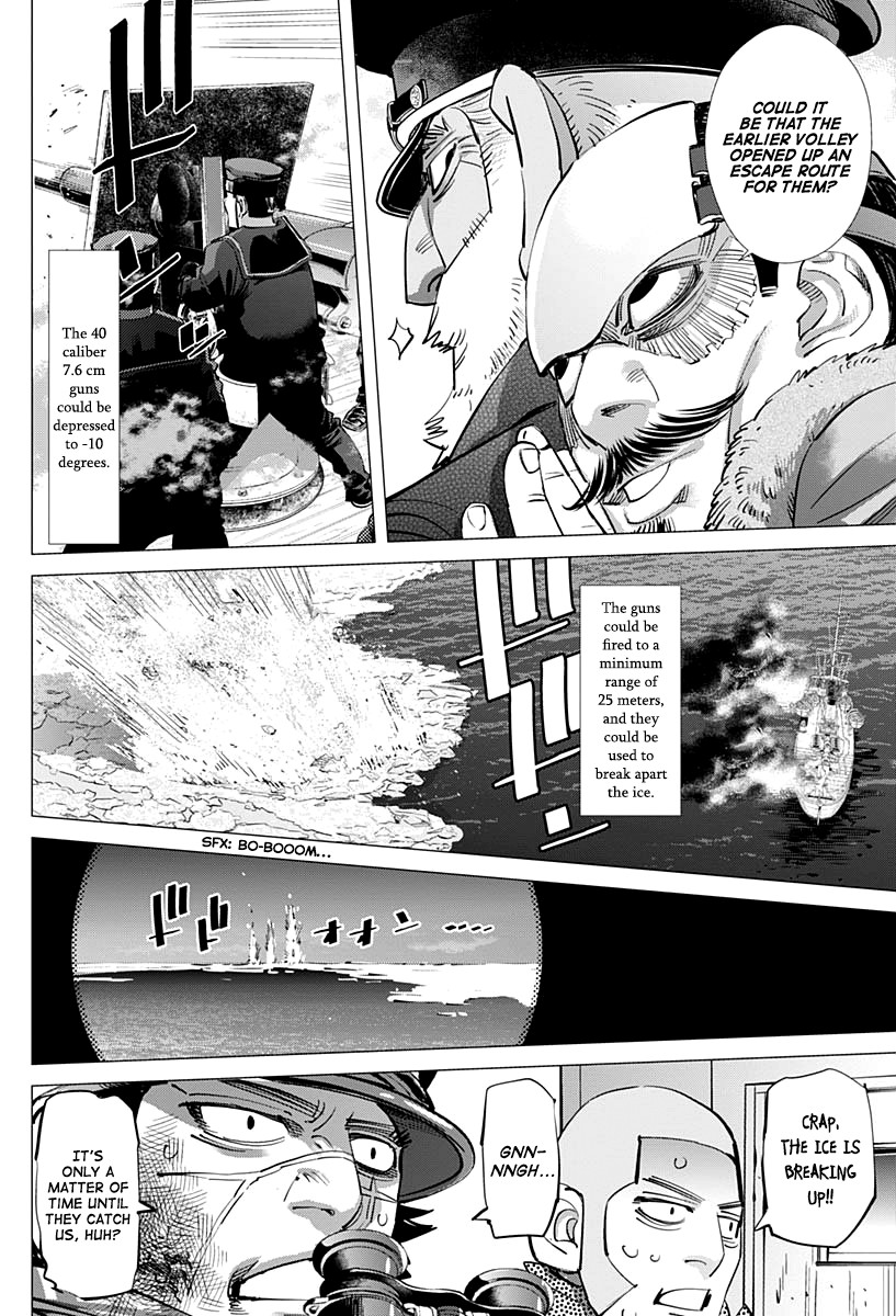 Golden Kamui Chapter 214 page 8 - Chapter 214: Ikazuchi-Class Destroyer vs. Karafuto Ferry