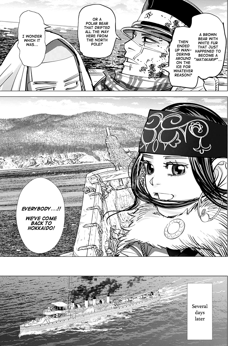 Golden Kamui Chapter 216 page 17 - Chapter 216: Mysterious White Bear