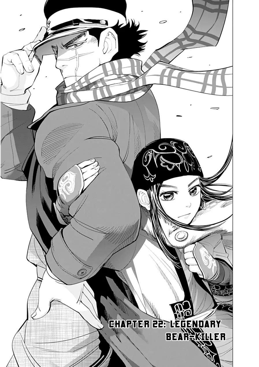 Golden Kamui Chapter 22 page 1 - Chapter 22: Legendary Bear-Killer